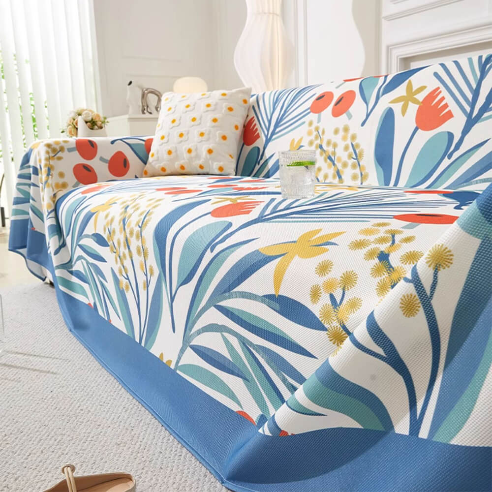 Modern Tropical Style Cooling Multi-Purpose Throw Couch Cover