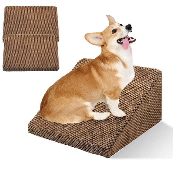 Escaleras de rampa para perros de espuma modular para escaleras de escalera con velcro