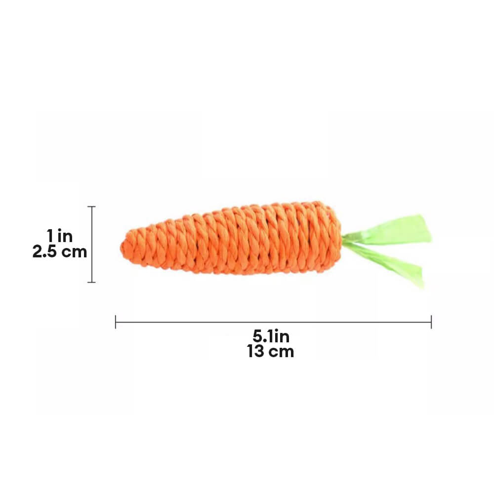 Toy de dentición de gato de zanahoria sisal sisal