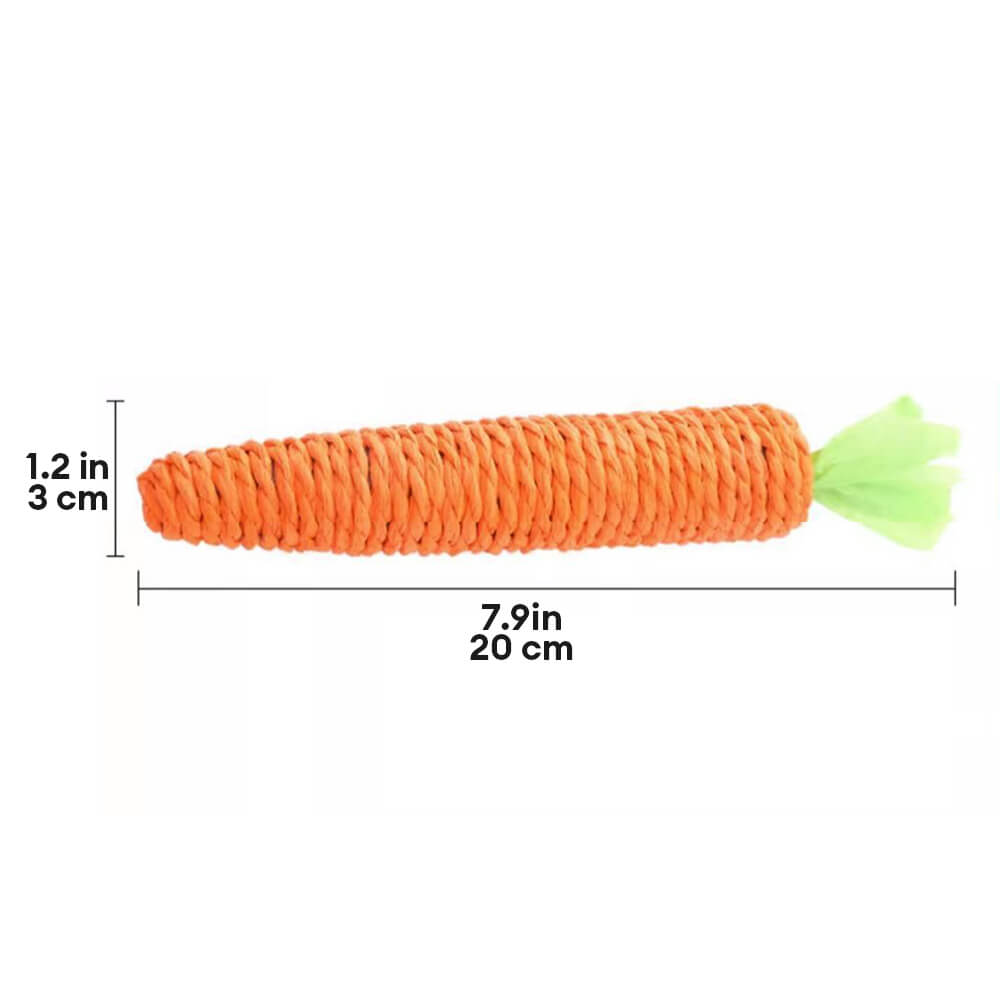 Toy de dentición de gato de zanahoria sisal sisal