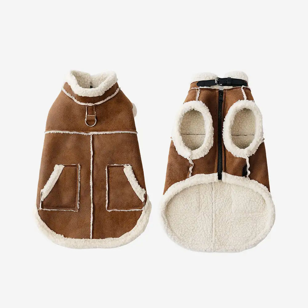 Retro Suede Dachshund Dog Vest