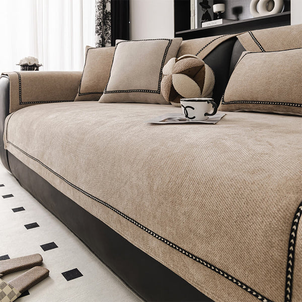 Simple Modern Jacquard High-Weight No Slip Chenille Couch Couch Couch