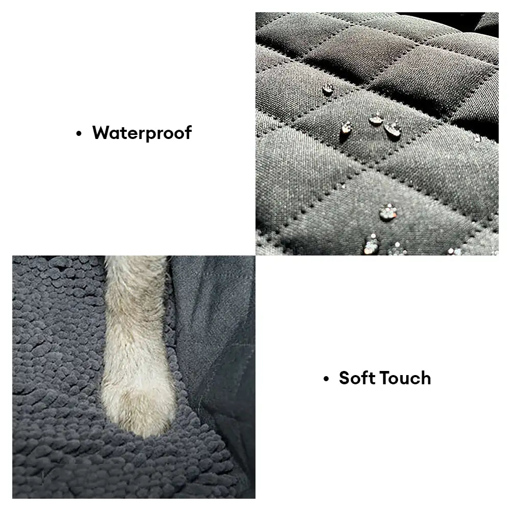 Soft chenille impermeable a impermeabilizar el asiento trasero del asiento trasero del asiento del asiento del asiento del perro hamaca