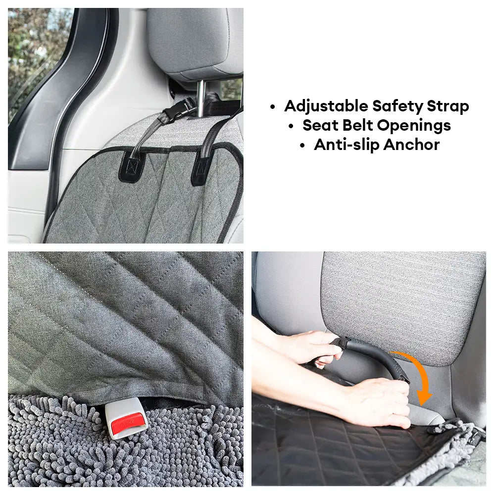 Soft chenille impermeable a impermeabilizar el asiento trasero del asiento trasero del asiento del asiento del asiento del perro hamaca