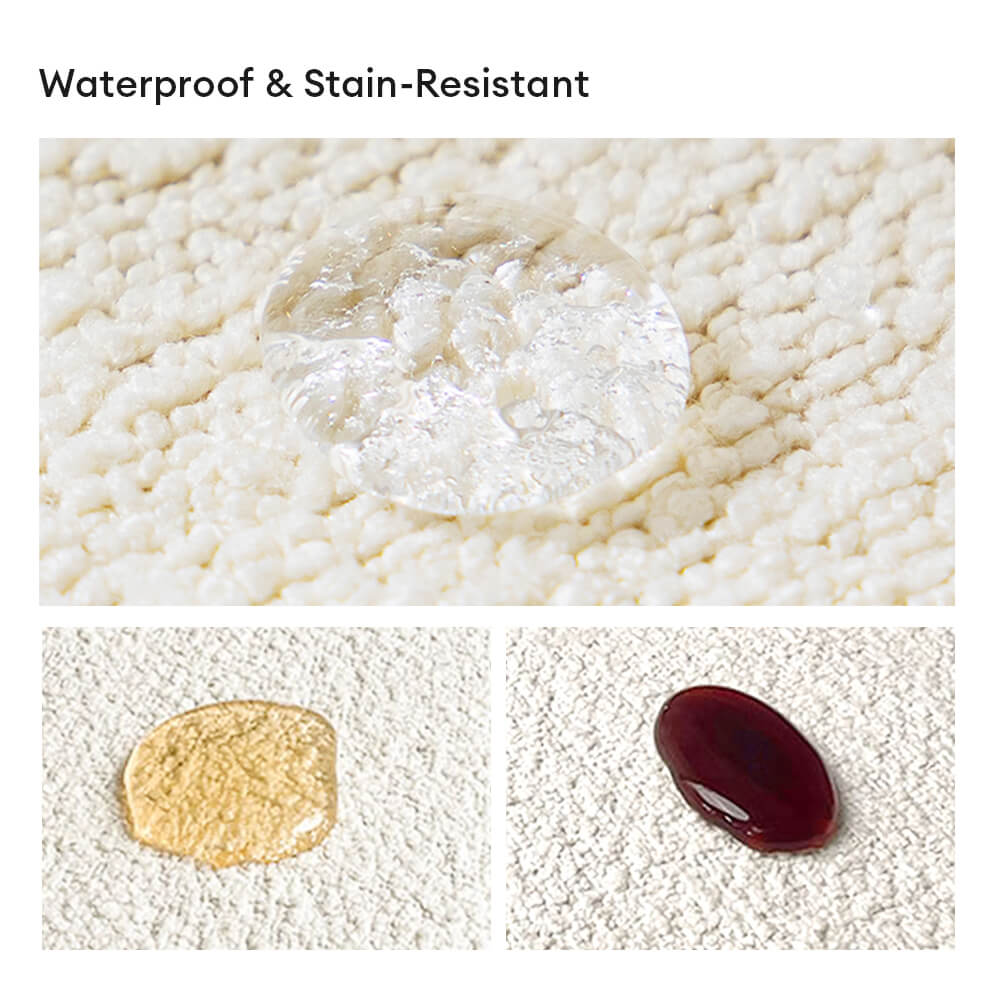 Cubierta de sofá de tiro de peluche de peluche suave impermeable