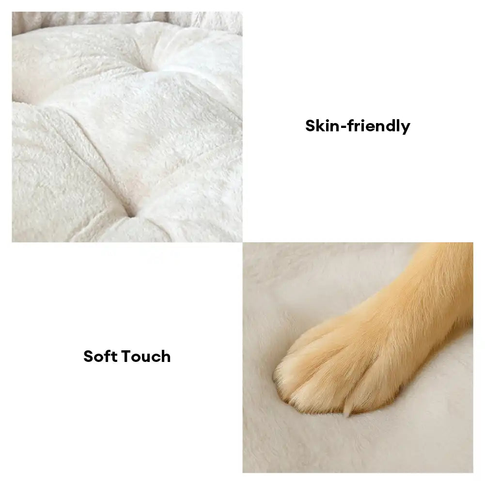 Ultra Plush Corduroy Anti-Anxiety Donut Dog Bed