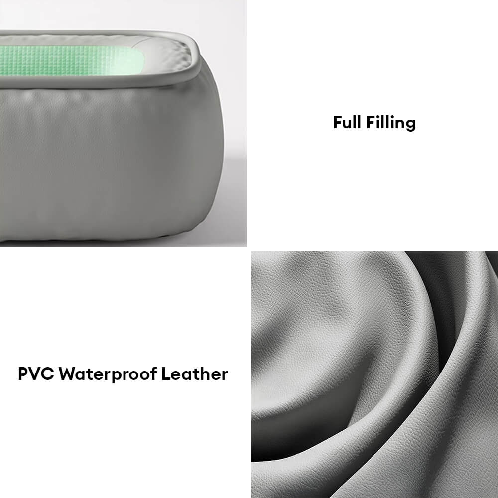 Waterproof Non-stick PU Leather Scratch-resistant Full Support Dog Bed