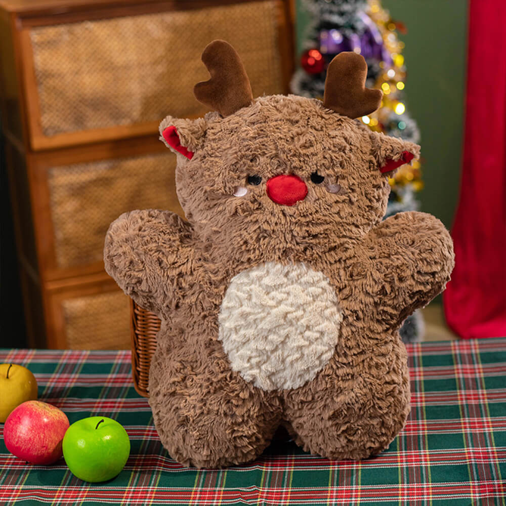 Oreiller de canapé de poupée en peluche décoratif multifonctionnel de Noël
