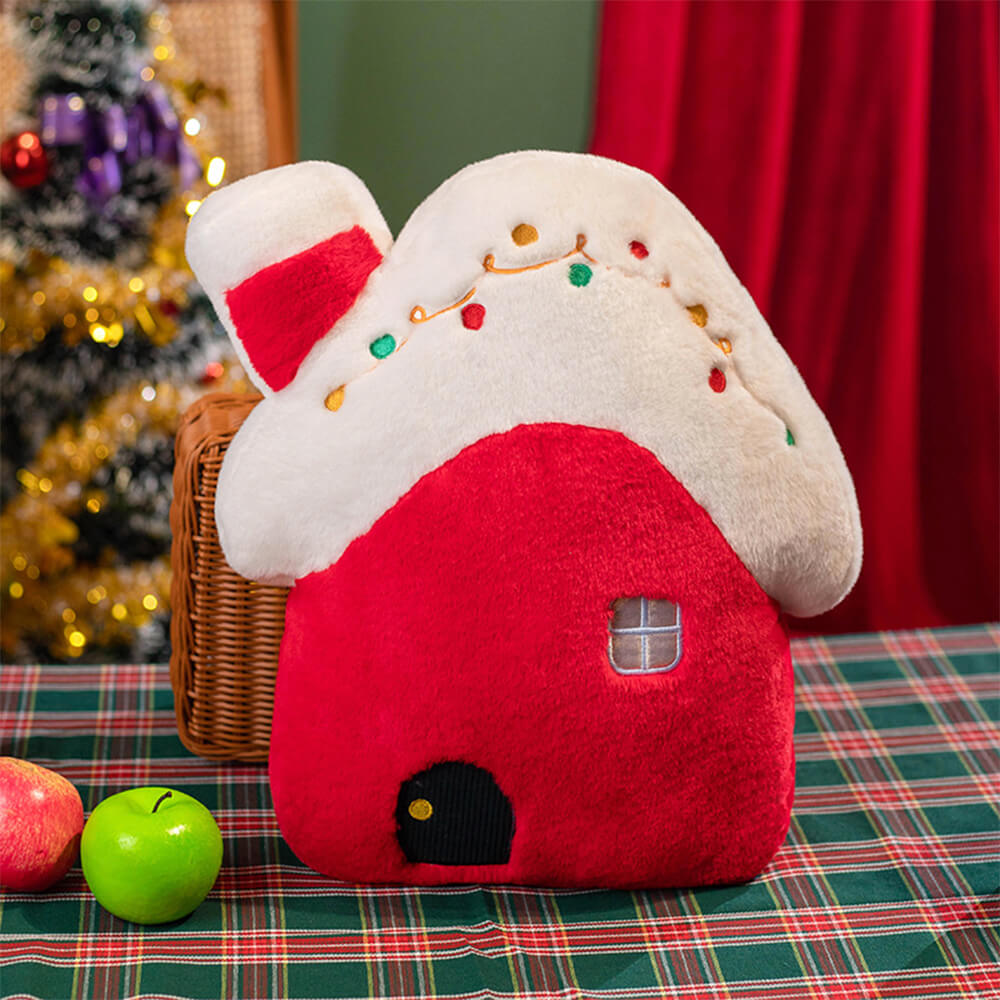 Oreiller de canapé de poupée en peluche décoratif multifonctionnel de Noël