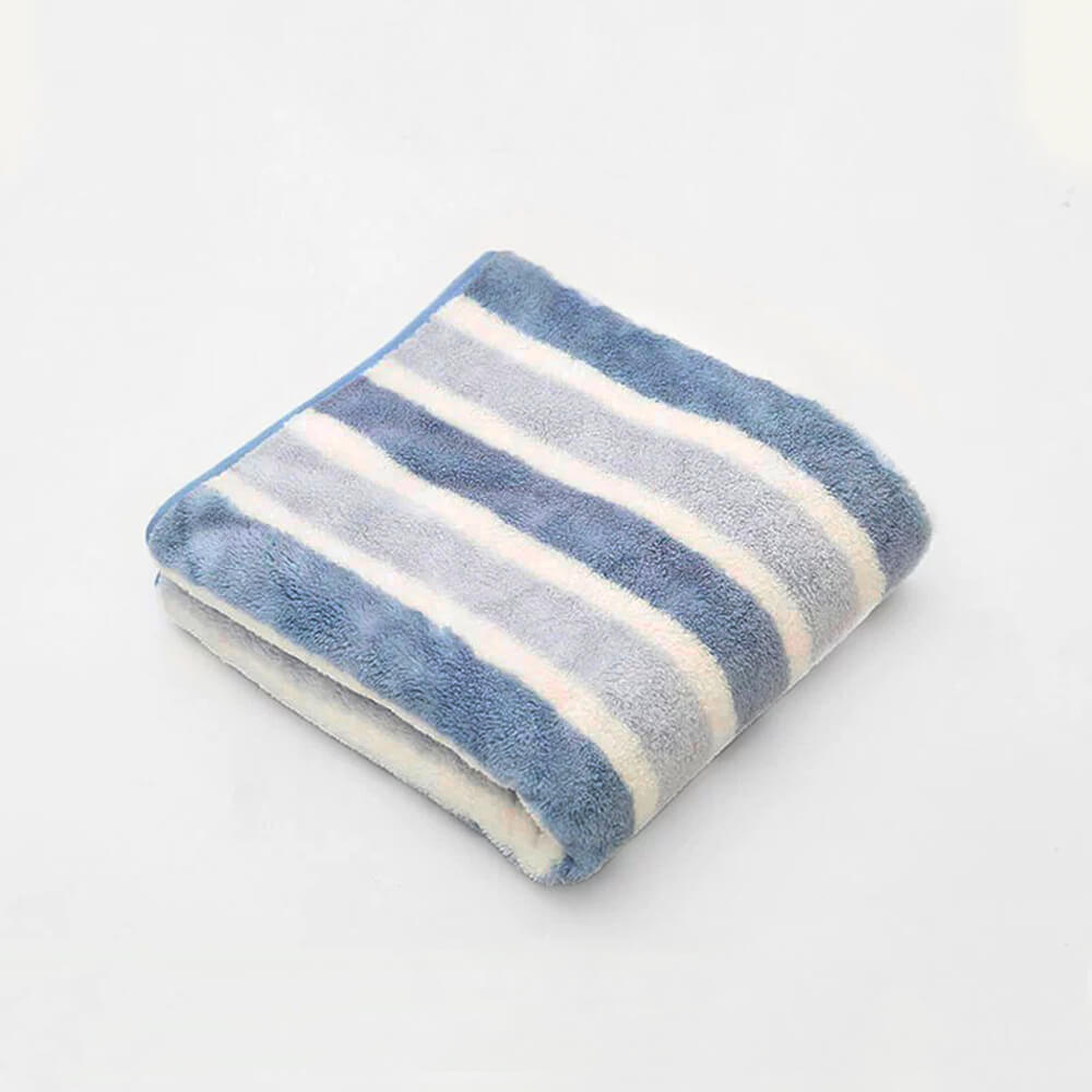 Striped Absorbent Drying Thickened Soft Dog & Cat Bath Towel
