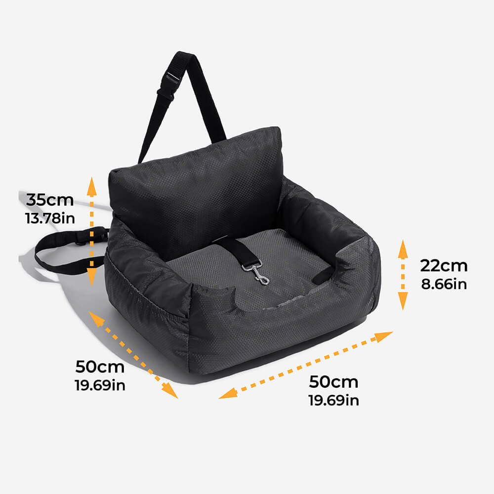Waterproof Travel Bolster Dog Car Seat Bed - FUNNYFUZZY