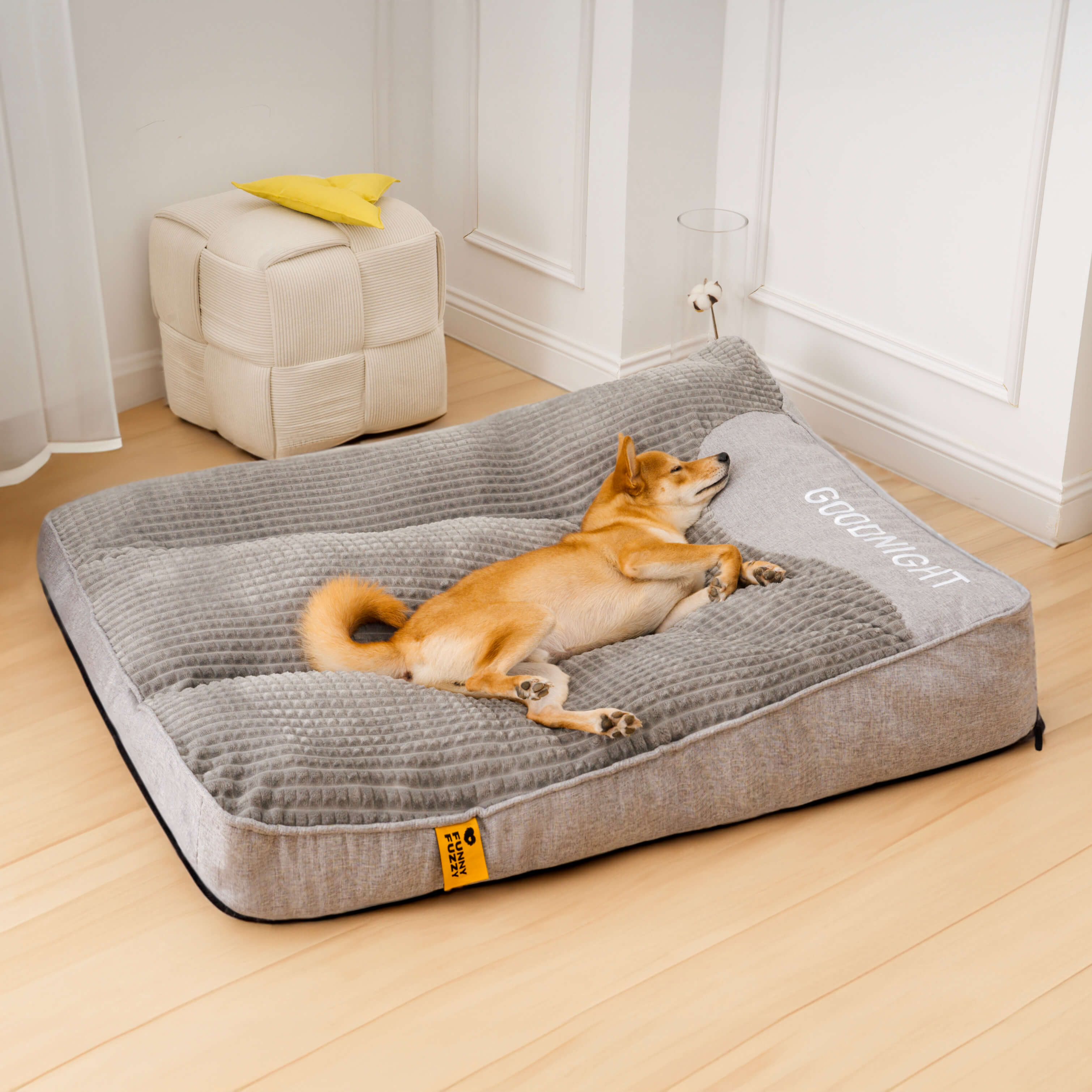 Precio especial - Cama de amortiguación de perros de protección de columna de columna resistente a los rasguños grandes y gruesos