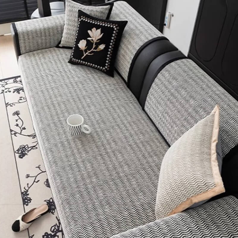 Ligera de lujo Chenille Babata transpirable Tapa del sofá sin deslizamiento resistente a los rasguños