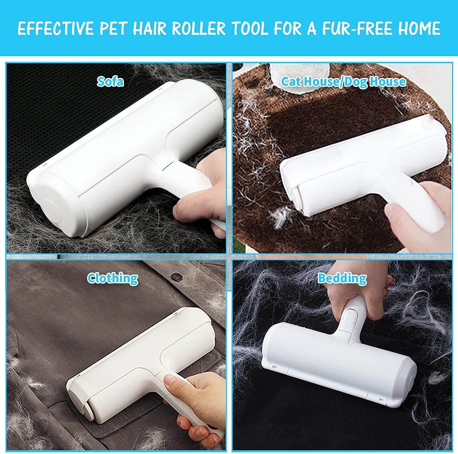 Muebles portátiles removedor de cabello para mascotas peinado para mascotas