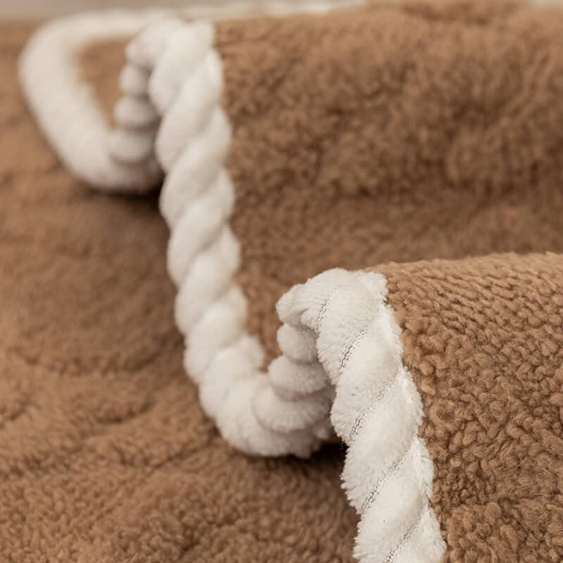 Verdickter, weicher Plüsch-Sofaschutz, Dekoration, Couchbezug