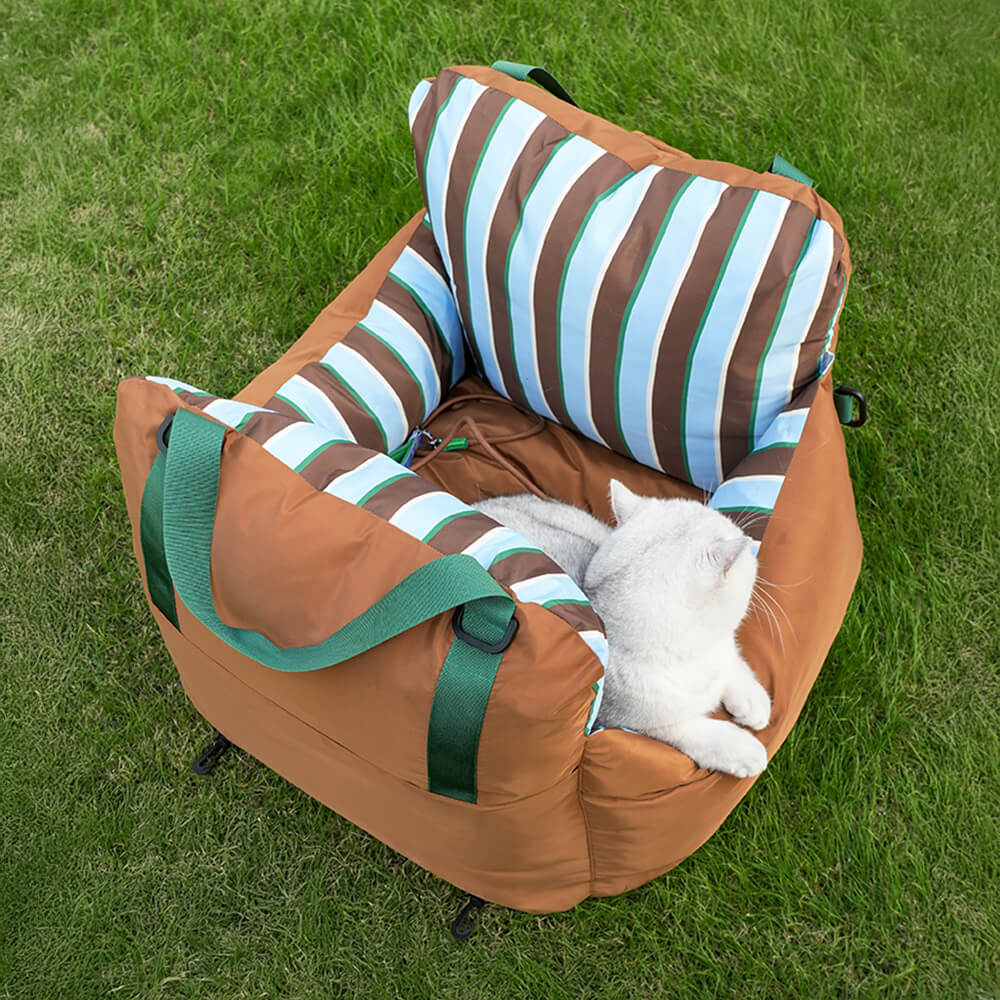 Vibrant Vibe Travel Booster Multifuncional cama para perros impermeable
