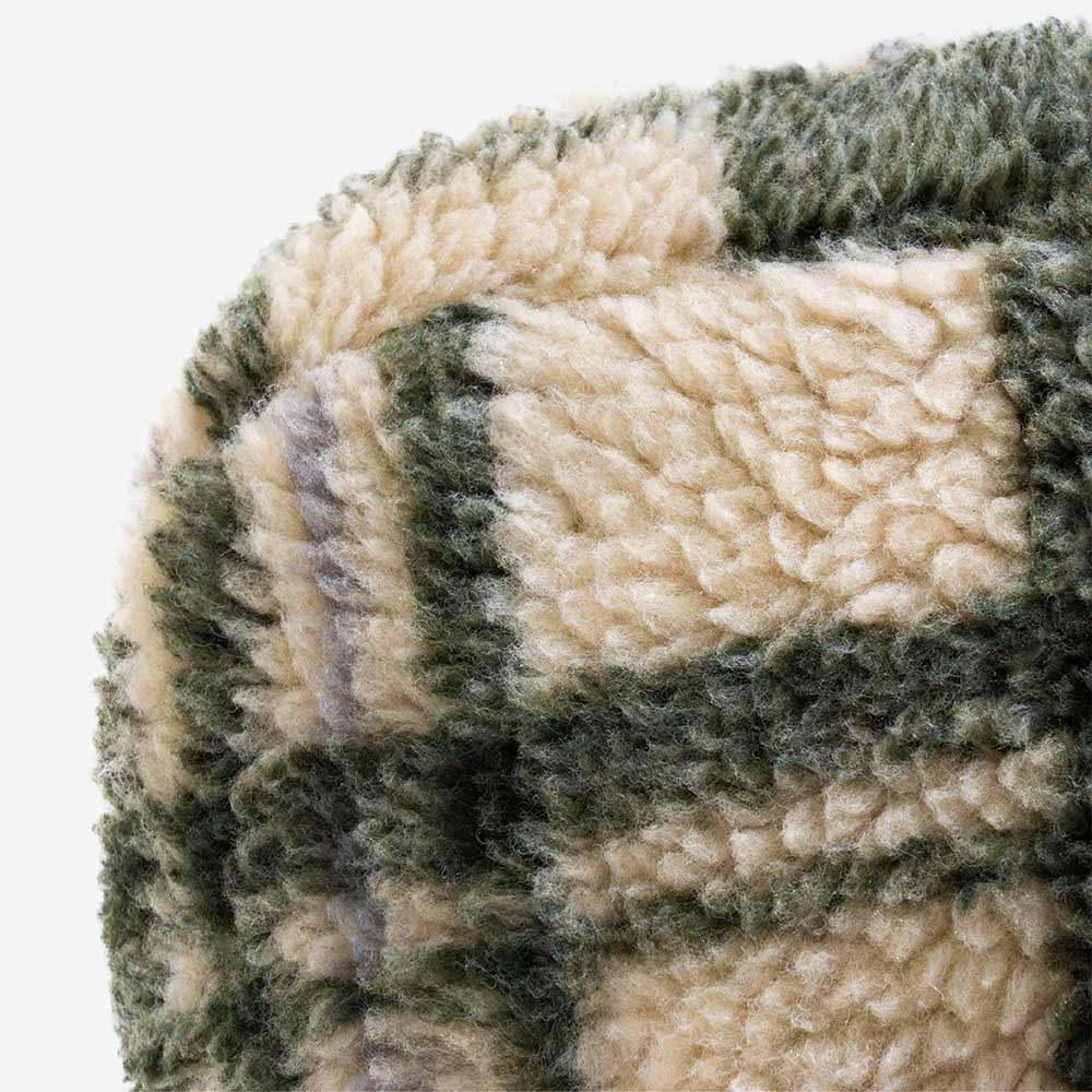 Canapé-lit vintage à carreaux lavable et confortable pour chien et chat