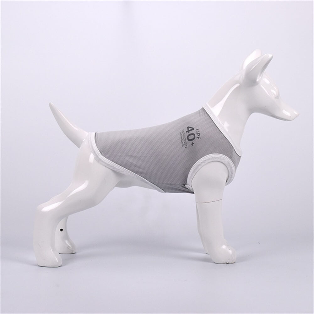 Vêtements pour chiens de compagnie, protection solaire multicolore, gilet fin respirant