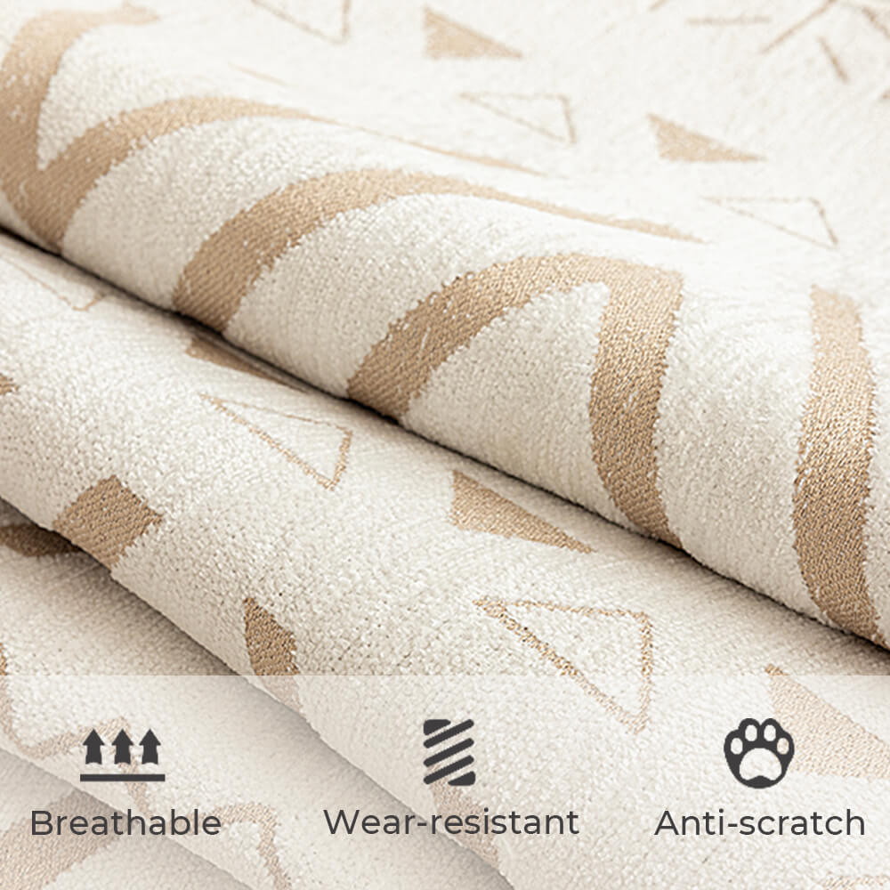 Tela chenille transpirable sofá resistente al desgaste cubierta de sofá seccional decorativa