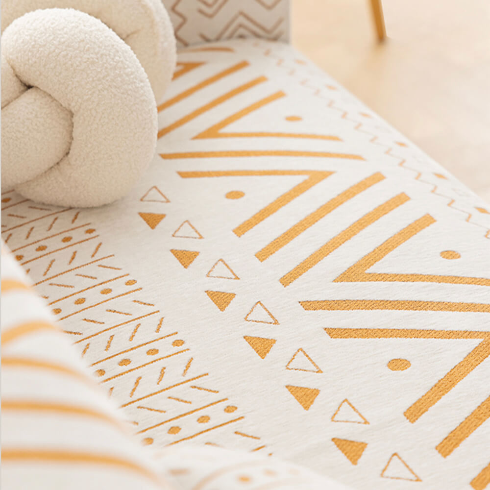 Tela chenille transpirable sofá resistente al desgaste cubierta de sofá seccional decorativa