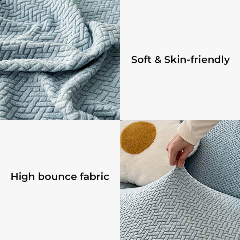 <tc>Color</tc>Funda de sofá de vellón colorida, protector de muebles, funda de sofá