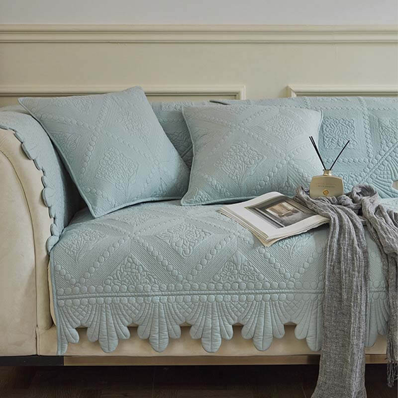 Cubierta de sofá lavable de algodón de algodón de la hoja de moda