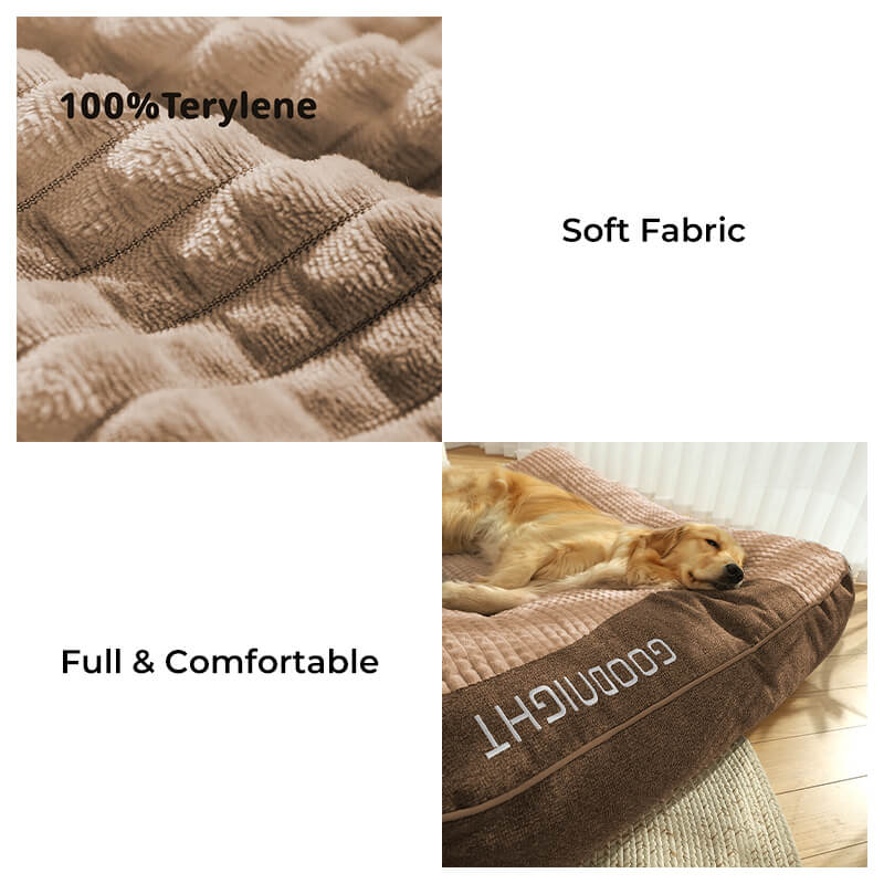 Precio especial - Cama de amortiguación de perros de protección de columna de columna resistente a los rasguños grandes y gruesos