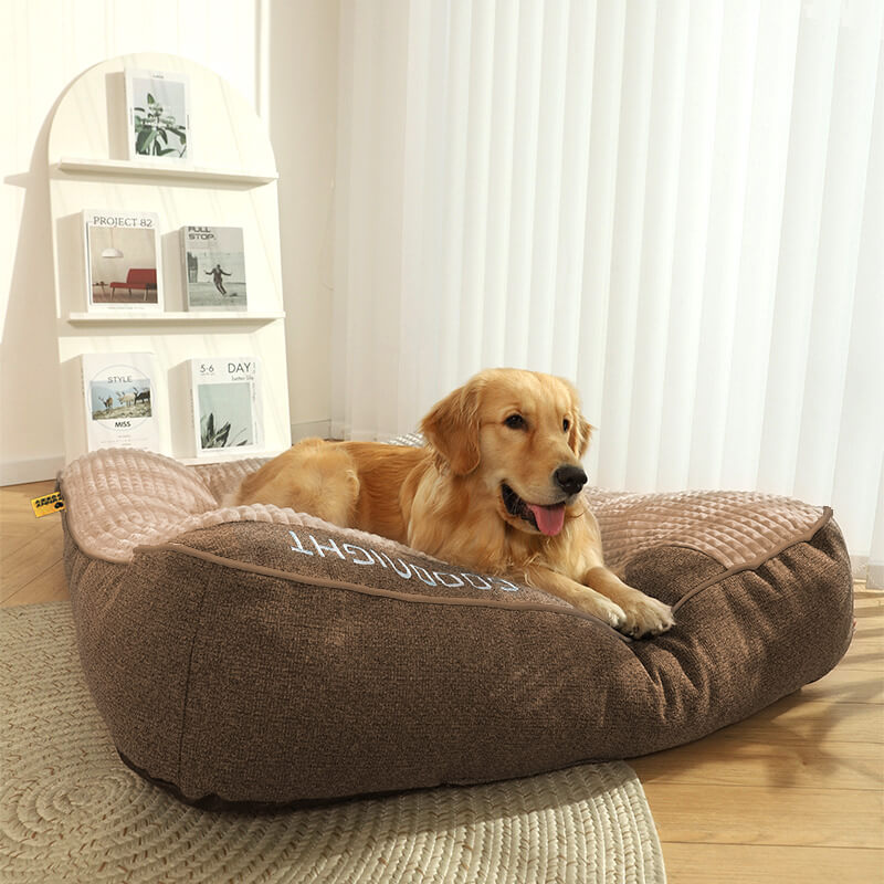 Precio especial - Cama de amortiguación de perros de protección de columna de columna resistente a los rasguños grandes y gruesos