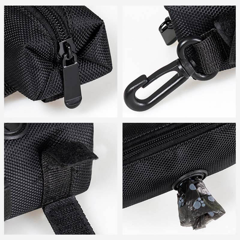 Distributeur portatif de sac de déchet de chien de sac de marche de chien de tissu d'Oxford