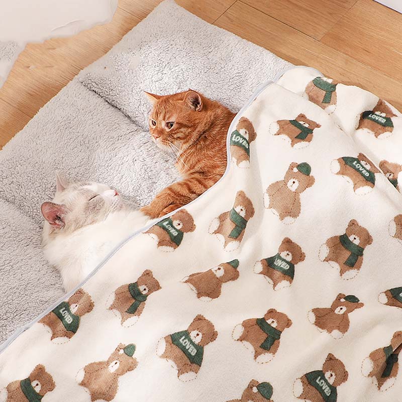 Manta de mascota Super Soft Cat Kicking Blanket