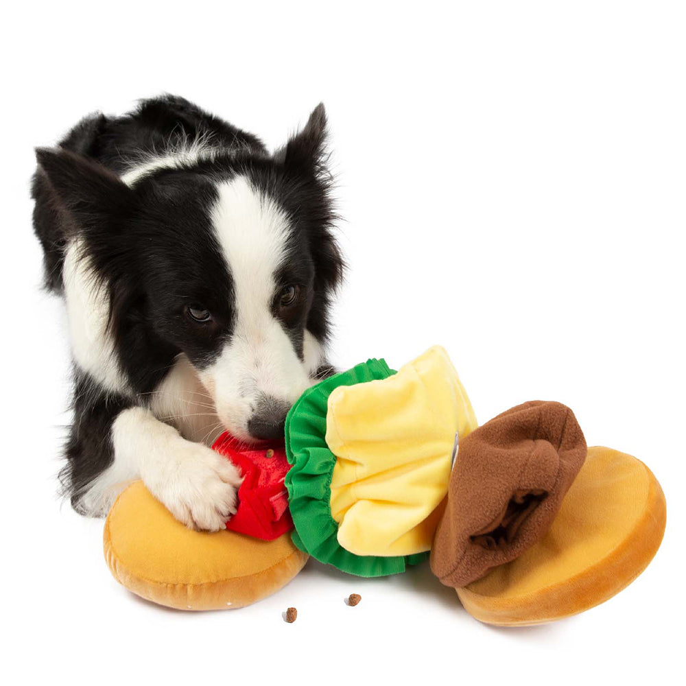 Juego de canasta de regalo de juguete para perros | Squeaky Chew Plush Tratas de lanzamiento de juguetes interactivos