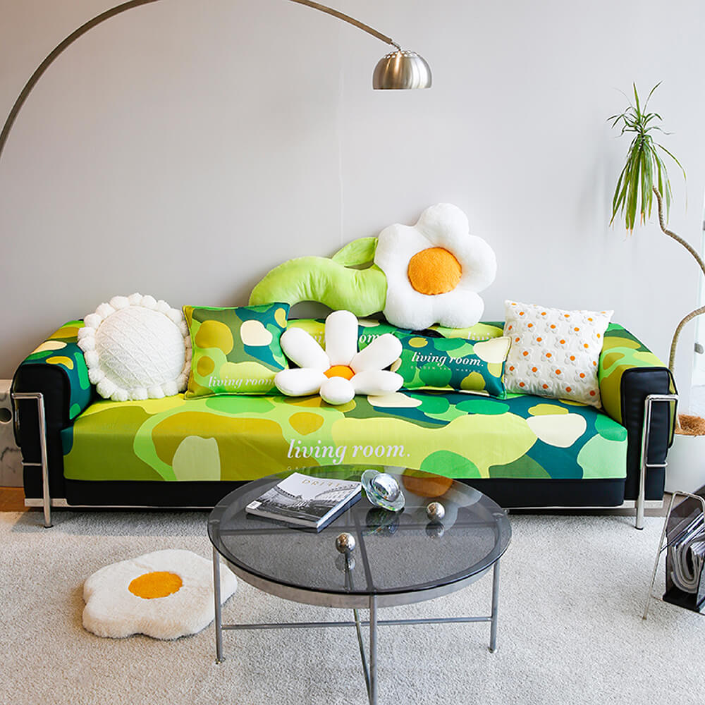 Super Soft Floral Anti-scratch Furniture Protector Couch Cover - FUNNYFUZZY