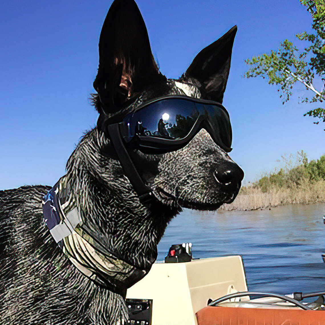 Goggles For Big Cool Dog Accessories - FUNNYFUZZY