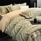 Colorful Geometric Ultra-Soft Brushed Cotton Button Bed Sheet Set