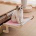Comfortable Sturdy L-Shaped Wooden Hanging Hammock Cat Bed