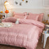 Country Style Plaid Brushed Duvet Cover Bed Sheet Set