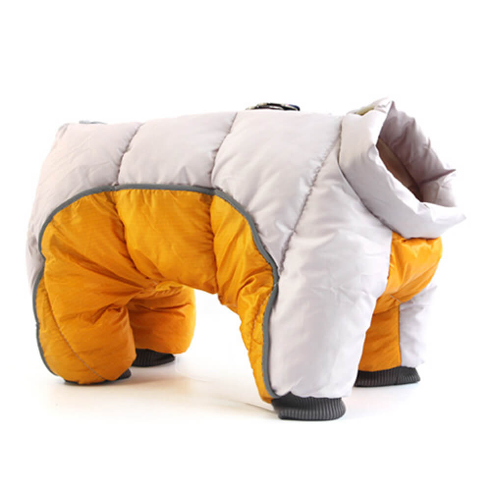 Abrigo para perros lavable de cuatro patas reflectante reflectante de calidez