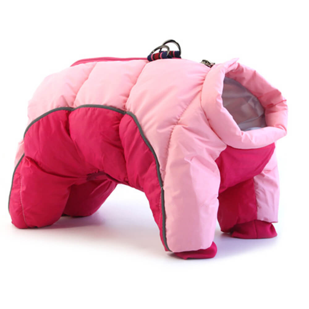 Abrigo para perros lavable de cuatro patas reflectante reflectante de calidez