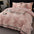 Juego de cama de camarera de terciopelo de terciopelo recortado floral estereoscópico suave y estereoscópico premium