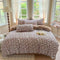 Modern Cozy Style Striped Textured Duvet Cover Bed Sheet Set