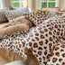 Modern Cozy Style Striped Textured Duvet Cover Bed Sheet Set