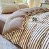 Modern Cozy Style Striped Textured Duvet Cover Bed Sheet Set
