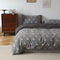 Cute Puppy Jacquard Knit Cotton Duvet Cover Bed Sheet Set