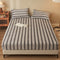 Housse de matelas drap-housse chaude en velours à grille d'ananas classique