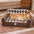 Diamond-Quilted Sherpa Orthopedic Dog & Cat Sofa Bed - Cocoa Pine