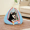 Multifunctional Semi-Enclosed Cave Dog Bed Warming Pet Bed