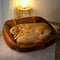 Grand lit pour chien vintage et confortable et apaisant