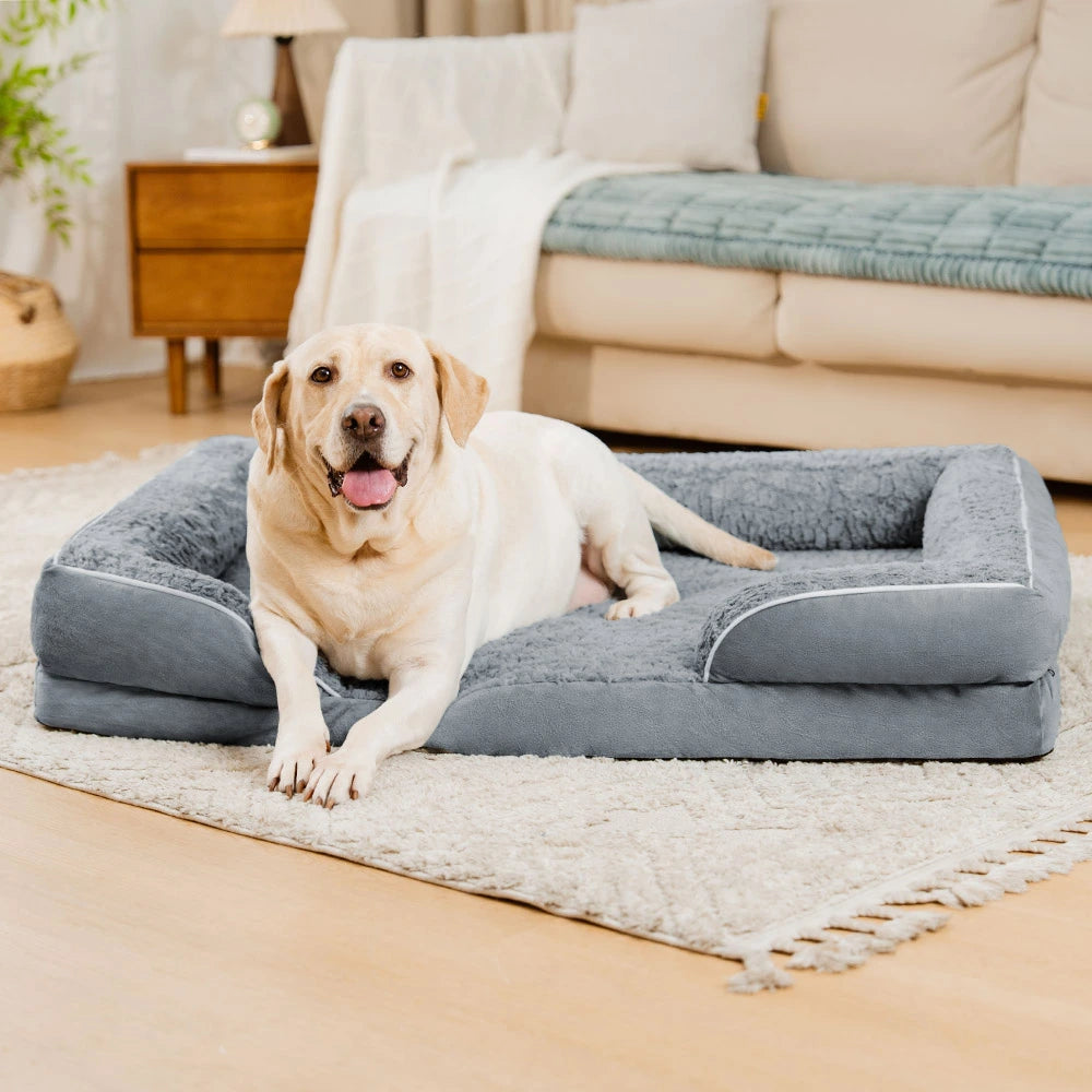 Abnehmbares, wasserdichtes orthopädisches Hundebett mit vollständiger Rundumunterstützung