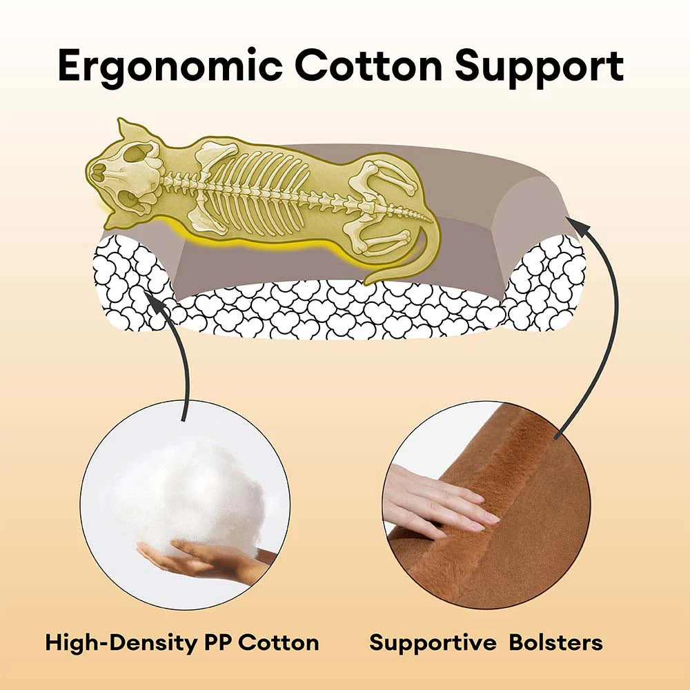 Grand lit pour chien vintage et confortable et apaisant