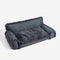 Luxe Faux Leather Plush Sponge Sponge Orthopedic Dog Bed - Calentamiento